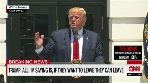 Trump Defends His Racist Attacks Of Us Congresswomen