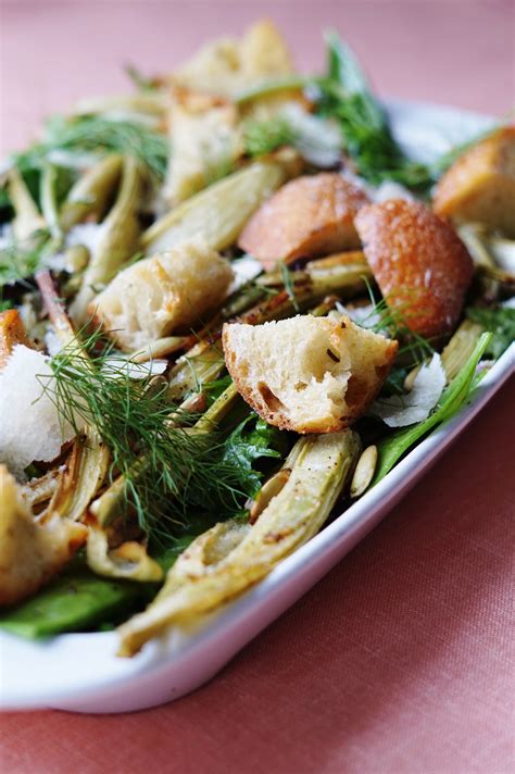 Roasted Fennel Salad With Croutons Lemon Mackenzies Table