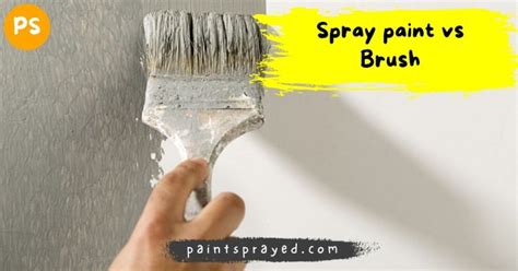 Spray Paint Vs Brush Paint Sprayed