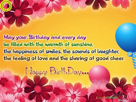 Heart Touching Birthday Hd Greetings Wishes Sms Legendary Quotes