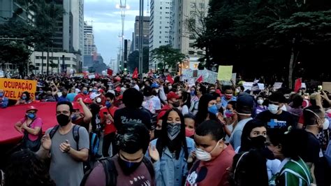 Thousands In Brazil Protest Against Bolsonaros Covid 19 Response Cgtn
