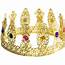 Gold Metal Filigree Jeweled Crown 25384GLAO  MardiGrasOutletcom