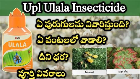 Ulala Uses In Telugu Ulala Insecticide Telugu Upl Ulala Rythuseva Agritech Youtube