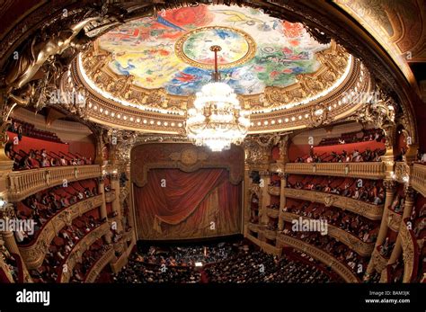 France Paris Garnier Opera House The Auditorium And The Ceiling