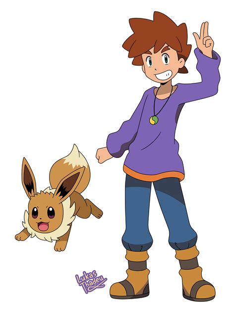 Pokemon Anime Gary Sun And Moon Style By Lukasthadeuart On Deviantart