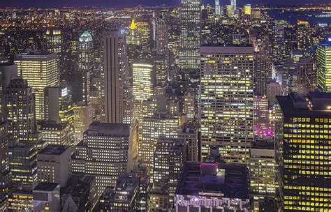 New York City At Night Aerial View Hdr Image New York Ci Flickr