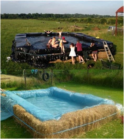 Build A Swimming Pool With Straw Bales Diy Swimming Pool Building A