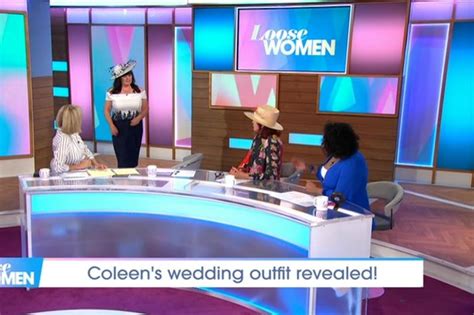 loose women s coleen nolan dazzles in wedding outfit…