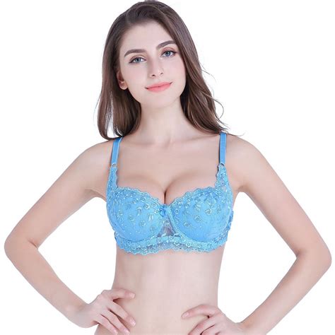 2018 Fashion Thin Cup Sexy Beauty Push Up Bras Lace Back Closure B Cup