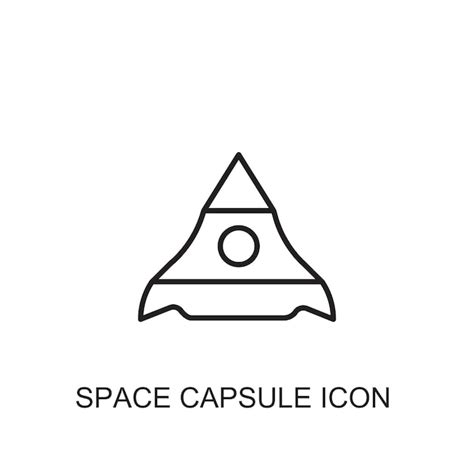 Premium Vector Space Capsule Vector Icon Icon