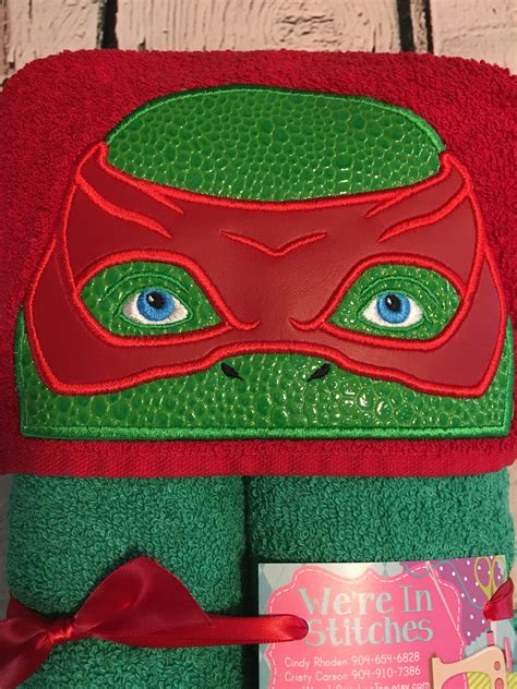 Ninja Turtle hooded towel TMNT towel pool towel bath towel | Etsy