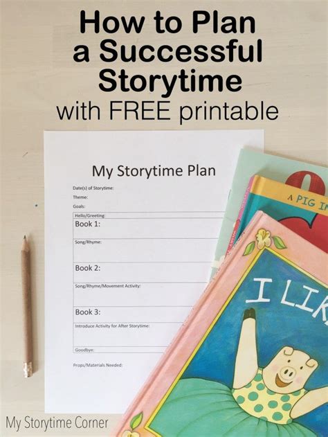 How To Plan A Successful Storytime With Free Planning Printable My