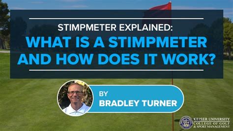 Stimpmeter Explained What Is A Stimpmeter And How Does It Work Keiser University College Of Golf