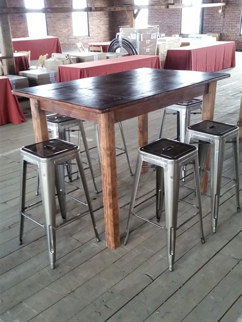 A farmhouse table makes it easy to add a welcoming, rustic charm to any home. high top farmhouse table - Google Search | Farmhouse table ...