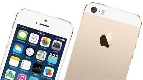 Iphone 5s Color Of Champagne On A White Background