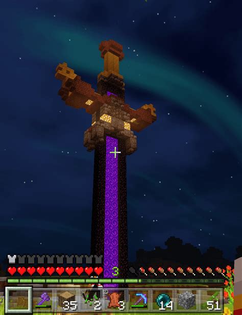 Hows My Take Of A Sword Portal Design Minecraft