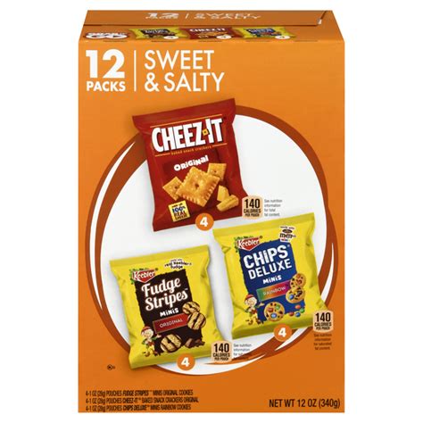 Save On Keebler Variety Packs Fudge Stripes Cheez It Chips Deluxe