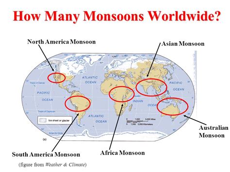 Monsoon Weather Systems Around The World