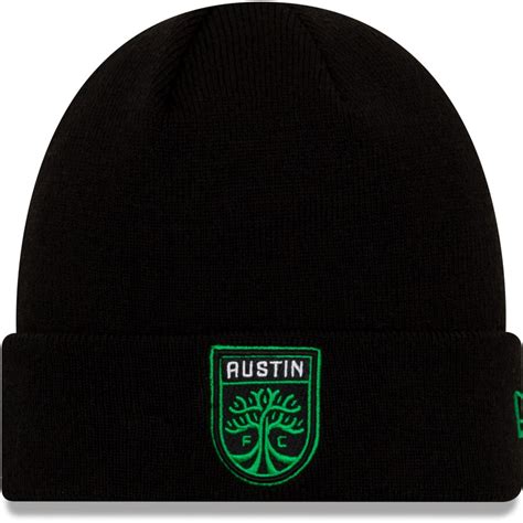 Mens Austin Fc New Era Black Cuffed Knit Hat
