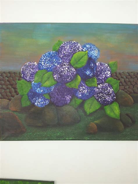 Hydrangeas Acrylic On Canvas Hydrangeas Acrylic Canvas Painting Art