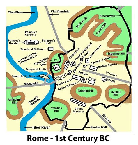 Ancient Rome Map Rome Map Rome History
