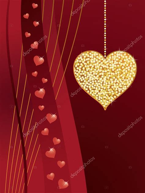 Gold Glitter Love Heart — Stock Vector © Mattasbestos 2166050