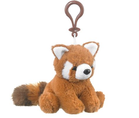 Stuffed Animals Small of the Wild Red Panda Plush Backpack Clip