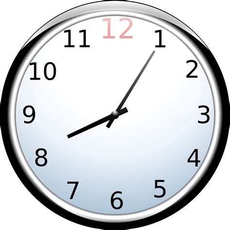 Clipart Clock With Numbers