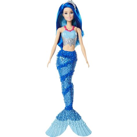 barbie dreamtopia mermaid doll with blue jewel themed tail