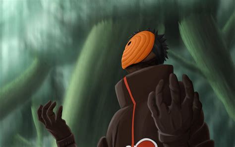 Download Tobi Naruto In Forest Wallpaper