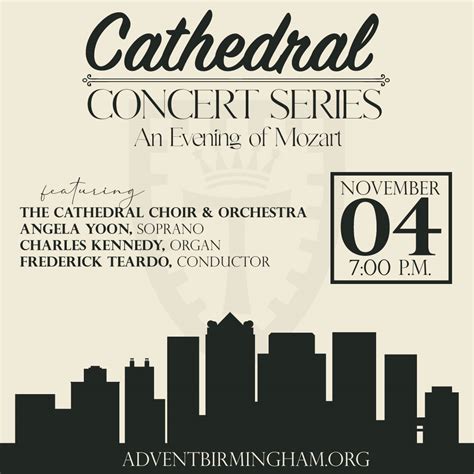 Cathedral Concert Series An Evening Of Mozart Cathedral Church Of