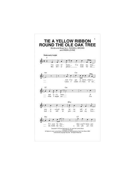 Tie A Yellow Ribbon Round The Ole Oak Tree By Digital Sheet Music For Lead Sheet Fake Book