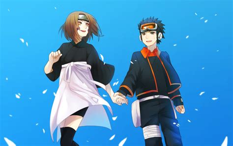 Meiko Puua Nohara Rin Uchiha Obito Naruto Series Naruto Shippuuden Highres Boy Girl