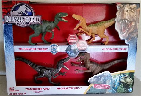 Buy Jurassic World 2015 Toy Set Velociraptor Delta Dinosaur 4 Pack Exclusive Online At Low
