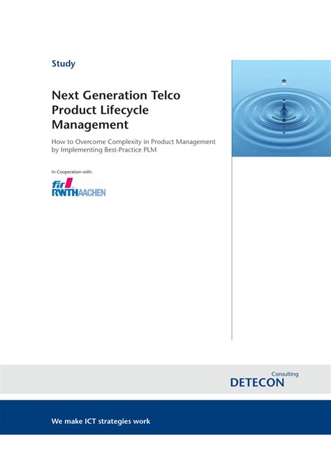 Pdf Next Generation Telco Product Lifecycle Management How To