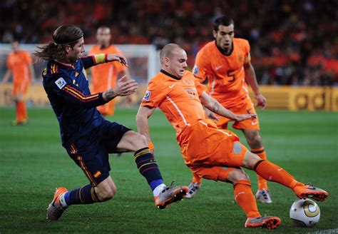 Netherlands V Spain 2010 Fifa World Cup Final Sergio Ramos Photo