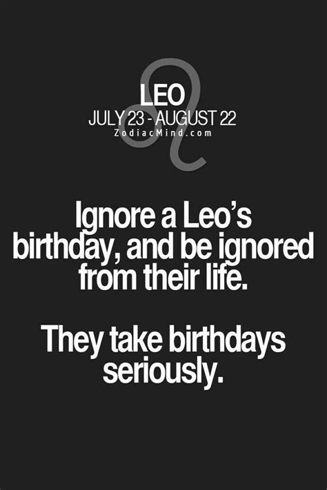 Personalized birthday song for leo. They take birthdays seriusly | Leo zodiac facts, Leo ...