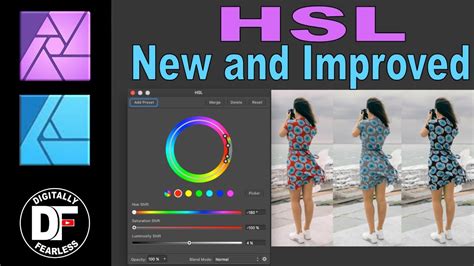 New And Improved Hsl Adjustment Layer In Affinity Photo Tutorial Youtube