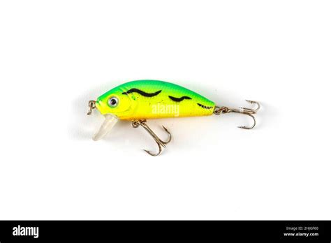 Fishing Lure Wobbler Isolated On White Stock Photo Alamy