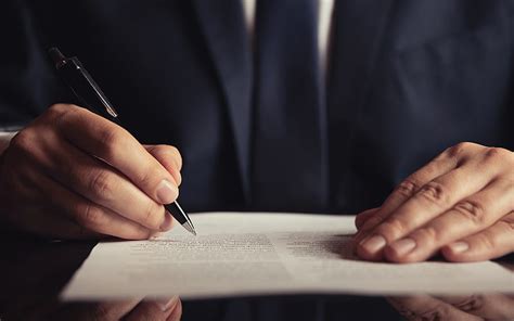 Signing A Contract Business Concepts Businessman Signs Papers Pen In Hands Hd Wallpaper Peakpx