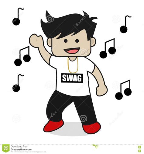 Dance Boy Swag Stock Vector Illustration Of Music