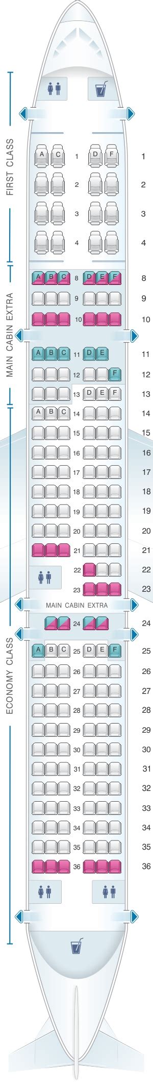 Airbus A321 American Seat Map Image To U