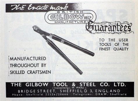 Gilbow Tool And Steel Co Graces Guide