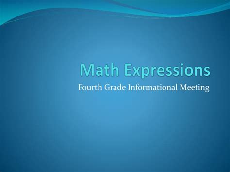 Ppt Math Expressions Powerpoint Presentation Free Download Id3030686