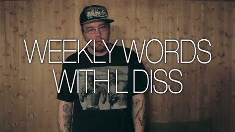 Weekly Words With L Diss Mind Playing Tricks On Me Youtube