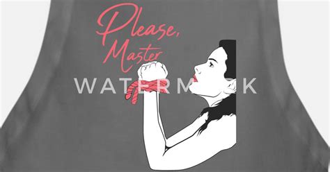 Please Master Submissive Bdsm Girl Apron Spreadshirt