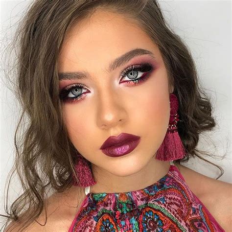 40 Burgundy Makeup Look Ideas Burgundy Makeup Look Burgundy Makeup