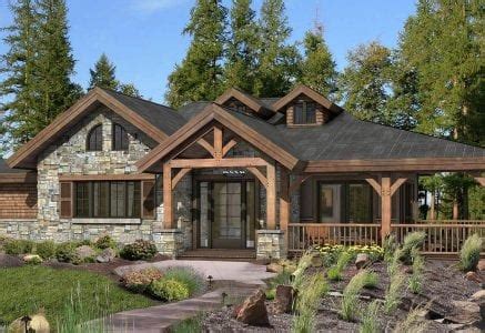 Not available in exposure grade areas. Ranch Style One Story Timber Frame House Plans