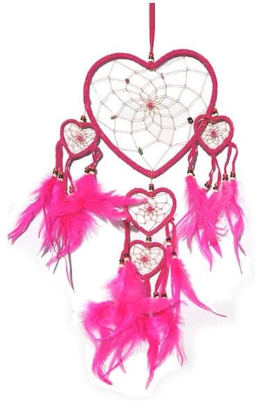Pink Queen Of Hearts Dream Catcher The Wind Chime Shop Limited