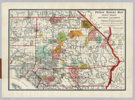 Desert Region Of Southern California David Rumsey Historical Map